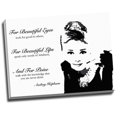 Audrey hepburn quotes - quotes, canvas