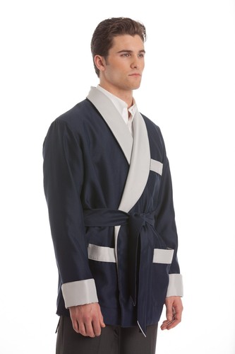 Mens smoking jacket navy - navy, /