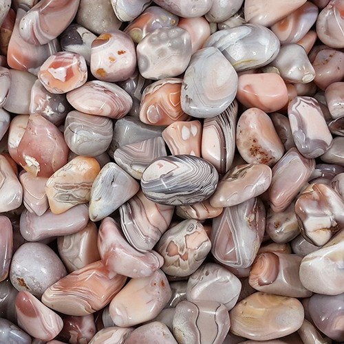 Pink grey agate - pink,