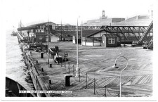 Tilbury Ferry Landing Stage old photographic postcard