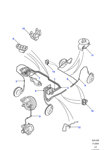Land rover hose assembly - rover,