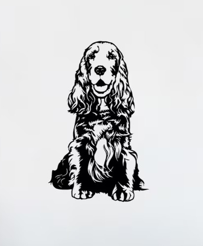 Cocker spaniel metal wall - cocker,