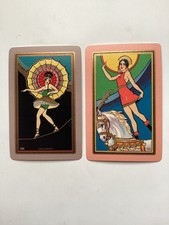 (2) Antique Art Deco Playing