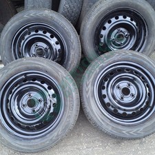 SET X4 HYUNDAI I20 MK1 2008-2015 15" STEEL WHEELS 185 60 15 TYRES -