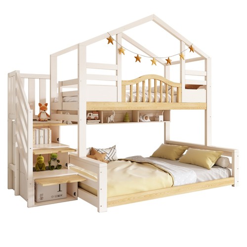Kids bunk bed - kids, storage