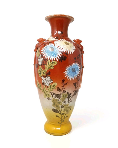 Vintage ceramic vase floral - ceramic,