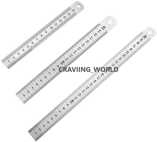 Double side metal ruler - double,