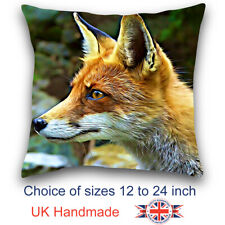 Fox Cushion, Fox Pillow, Animal Art Cushion,