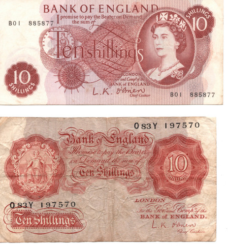 Bank england ten - of,