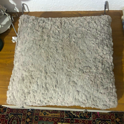 Grey faux fur fluffy - faux,