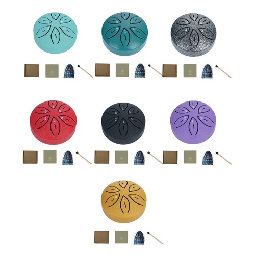 Steel tongue drum 3in notes - steel,