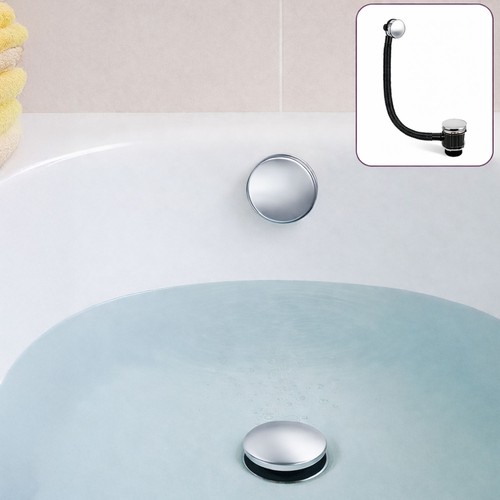Chrome bath waste overflow - chrome,