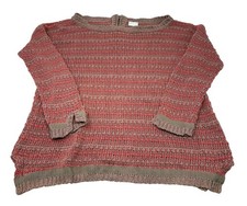 Poetry Cotton Knitted Jumper Sweater Pullover (S) 8/10 3/4 Sleeved (K11) Stripe