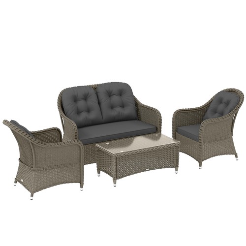 Outsunny pieces rattan sofa - 4,