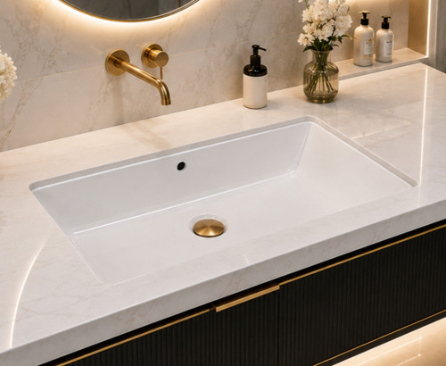 Cast basin 905x515x140mm white - cast,