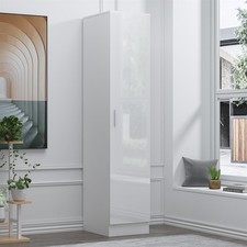 1 Door Wardrobe - White Gloss