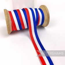 Vintage 16mm Striped Grosgrain