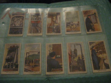 WILLS RAILWAY EQUIPMENT FULL SET OF 50 CIGARETTE CARDS IN PLASTIC SLEEVES