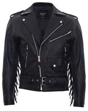 Mens FRINGE Hide Leather