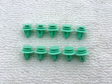 FIT JAGUAR 10x Trim Clips- Green Interior Door Card Panel Trim Clips Fasteners