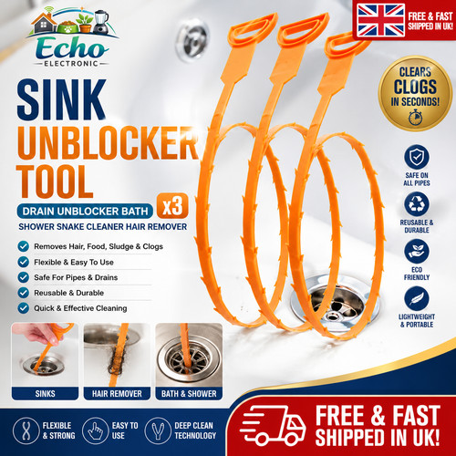 Sink unblocker tool drain - tool,
