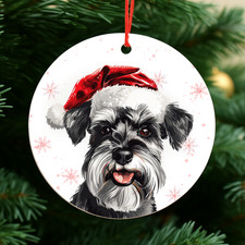 Schnauzer Dog Christmas Bauble
