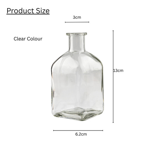 Coloured glass bottle flower - glass,