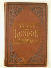 1886 BACON'S New MAP of LONDON