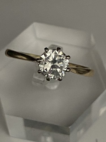18ct diamond solitaire ring - ring,