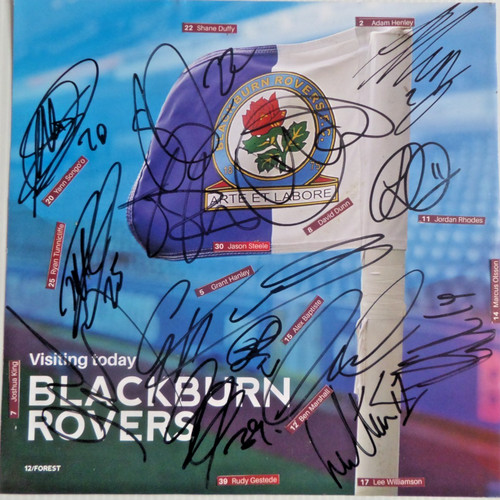 Blackburn rovers autographed - blackburn,