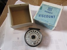 excellent vintage hardy alnwick viscount 130 trout fly fishing reel 3.25" size