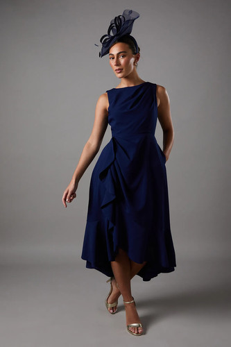 Coast navy midi dress womens - navy,