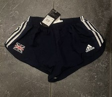 Adidas Pro Elite Team GB 2005 Split Side Men's Running Shorts New 34 inch waist