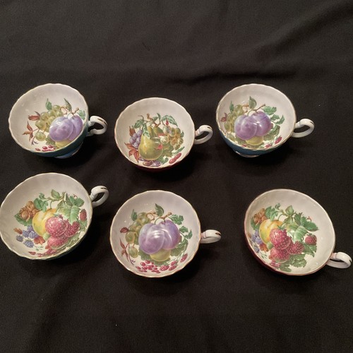 Aynsley fruit tea - x6, cups