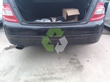 MERCEDES C-CLASS C180 MK3 REAR BUMPER OBSIDIAN BLACK 197 2010