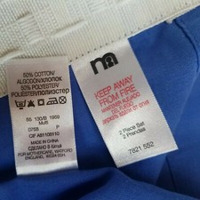 Mothercare Curtains Tab Top Nursery Kids Blue Trucks Cars embroidery 57 x 44"