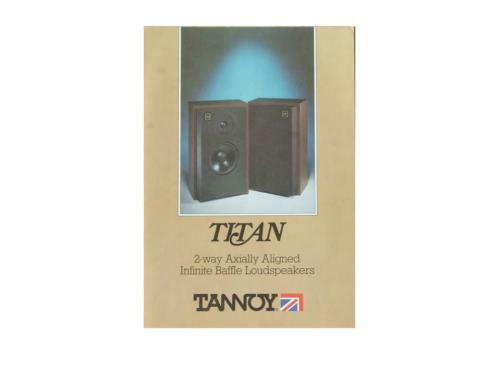 Tannoy titan loudspeakers - tannoy,