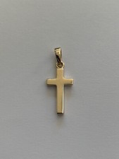 9ct Yellow Gold Solid Cross