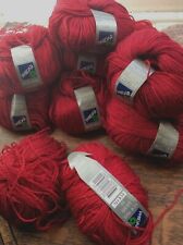 Rare Vintage Phildar New Phil Light colour 01 Cardinal 10+ Balls