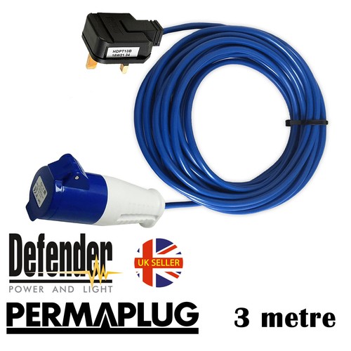 Metre 13a plug 16a blue - 3,