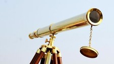 64" Floor Standing Brass