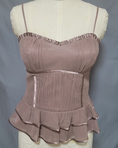 Mauve satin and chiffon - a,