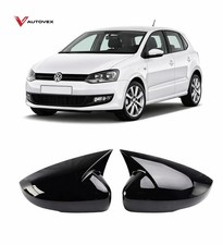 Gloss black wing mirror cap - black,