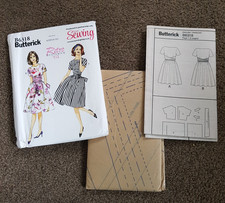 Butterick B6318 Dress Sewing Pattern Retro 60s Misses Size 6-22 A5/E5 Uncut