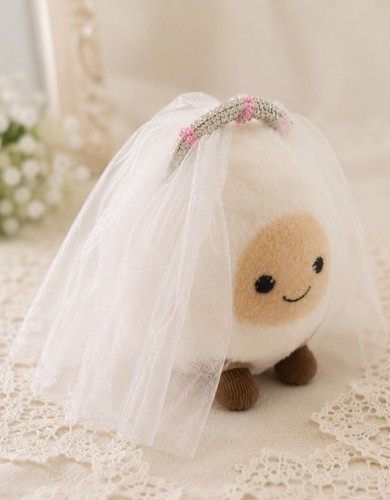 Adorable wedding bride - bride, plush