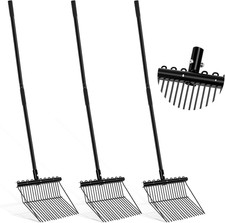 3 Sets Metal Manure Fork with