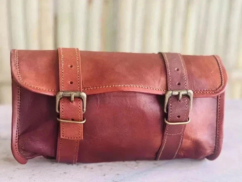 Leather motorcycle panniers - leather,