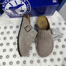 Boston Suede Leather Clog