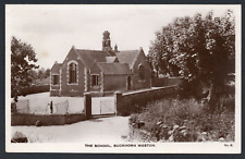 Postcard Buckhorn Weston nr Gillingham Dorset village School posted 1938 RP