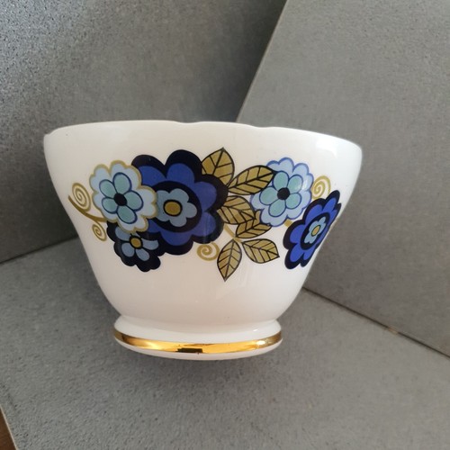 Retro sugar bowl - , flowers